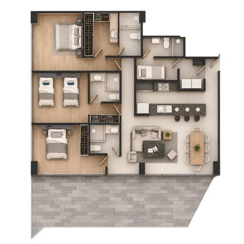 Plano de Garden House — Garden House 1