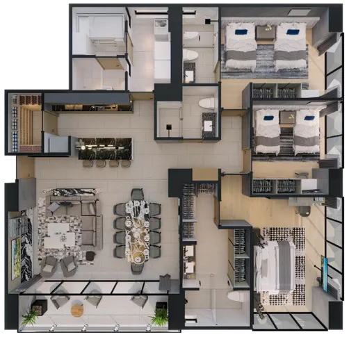 Plano de Residencia Tipo 3